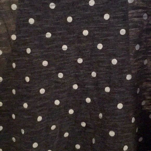 Navy blue tank top with white dots S - Picture 3 of 4